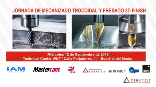 Jornada de mecanizado trocoidal y fresado 3D Finish